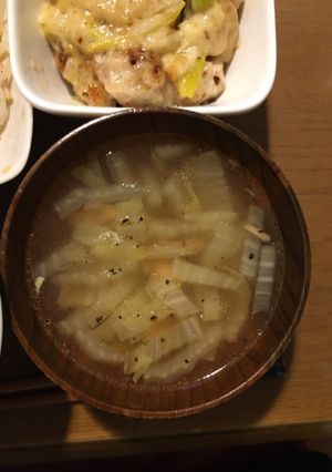 ほっこりとろとろ！白菜ツナスープ-レシピのメイン写真