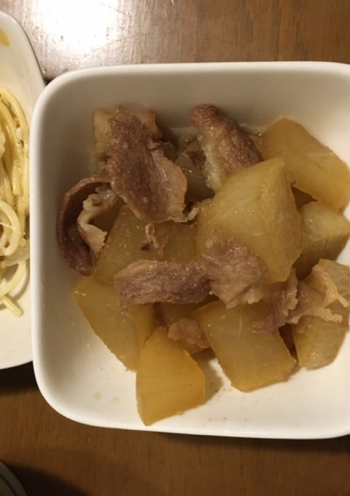 時短でシミシミ！生姜香る大根と豚肉の煮物-レシピのメイン写真