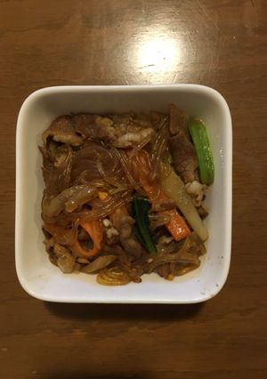 甘辛い！牛肉と春雨の野菜炒め-レシピのメイン写真