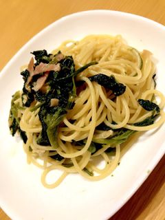 ほうれん草とベーコンの和風パスタ♪-レシピのメイン写真