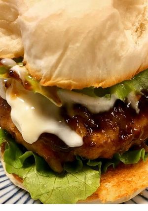お家で簡単照り焼きバーガー　豚挽肉-レシピのメイン写真