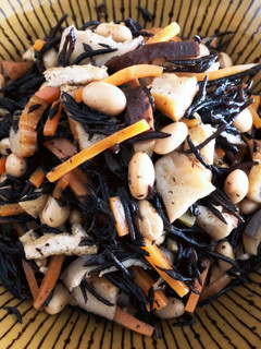乾燥ひじきと大豆のお煮物-レシピのメイン写真