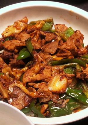 キムチで超簡単！ピリ辛豚こま炒め-レシピのメイン写真