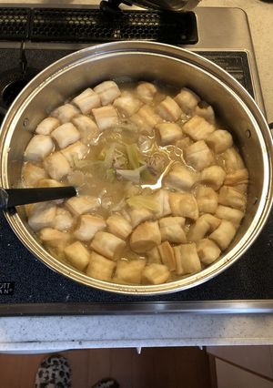 キャベツ・玉ねぎ・豚肉・麩の味噌汁☆-レシピのメイン写真