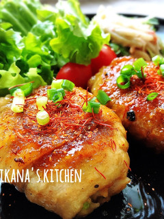 里芋のぐるぐる肉巻きバーグ♪♪-レシピのメイン写真