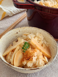 ストウブ鍋で炊く 春の筍ごはん-レシピのメイン写真