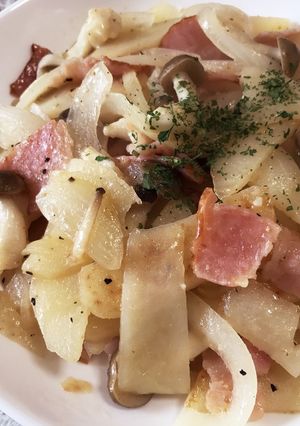 じゃがとベーコンのうま塩炒め♬-レシピのメイン写真