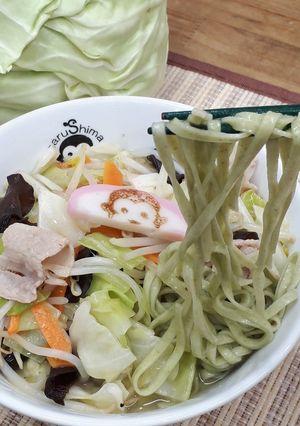 春キャベツの塩猿麺(乾麺)-レシピのメイン写真