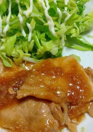 お肉やわらかタレが絡む豚肉の生姜焼き-レシピのメイン写真