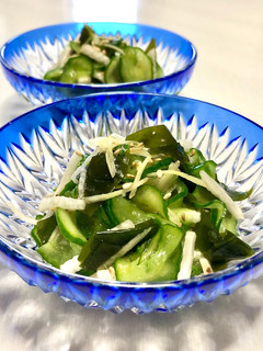 長芋と胡瓜・ワカメの酢の物-レシピのメイン写真