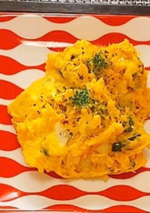 電子レンジ簡単！皮ごと！かぼちゃサラダ-レシピのメイン写真