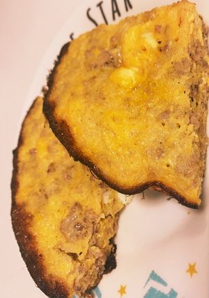めちゃくちゃ簡単!卵とひき肉の蒸し焼き-レシピのメイン写真