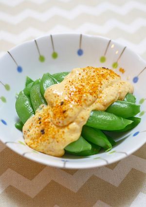 スナップエンドウの味噌マヨネーズ-レシピのメイン写真
