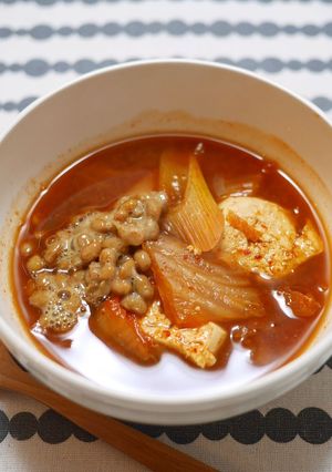 超簡単納豆スンドゥブ-レシピのメイン写真