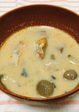 サバ缶の豆乳スープ-レシピのメイン写真