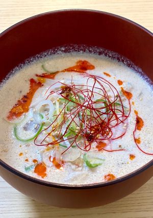 簡単!豆乳胡麻味噌の鶏団子スープ!鍋も◎-レシピのメイン写真