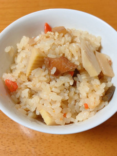 鳥かまめしの素を使ったたけのこご飯-レシピのメイン写真