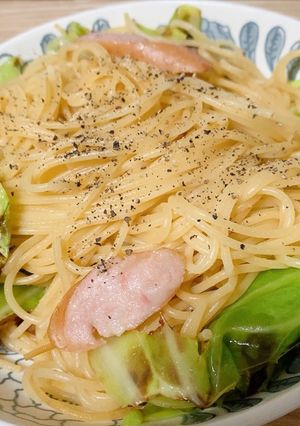 キャベツとウインナーのパスタ-レシピのメイン写真