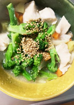 全てレンジ胸肉根菜味噌甘酢照り焼き風蒸煮-レシピのメイン写真