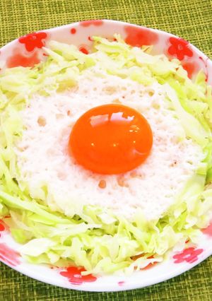 ☺簡単♪長芋とキャベツの巣ごもり玉子☺-レシピのメイン写真