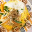 全てレンジ梅肉ソース味豚平焼き風