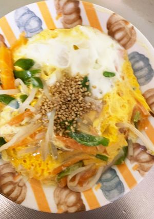 全てレンジ梅肉ソース味豚平焼き風-レシピのメイン写真