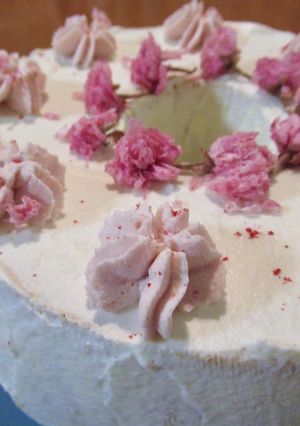 桜のシフォンケーキ-レシピのメイン写真