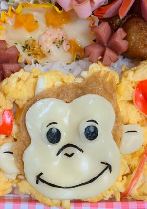 キャラ弁おさるのジョージ-レシピのメイン写真