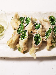 つぼみ菜の肉巻き天ぷら-レシピのメイン写真