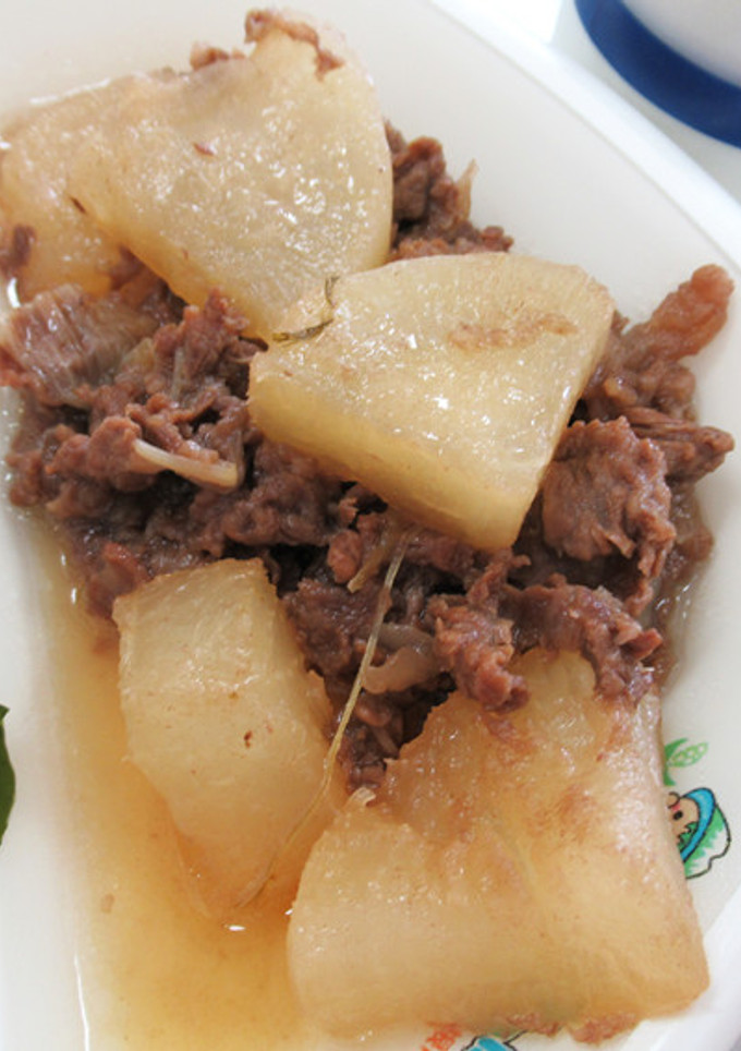 【学校給食】牛すね肉と大根の煮物-レシピのメイン写真