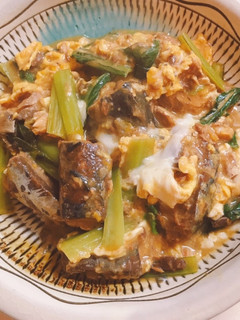 さば味噌缶と小松菜のさっと煮込み-レシピのメイン写真