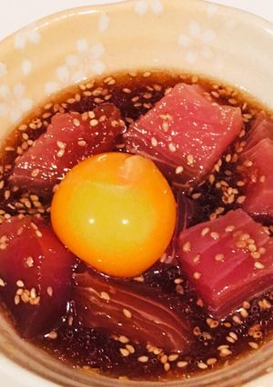 マグロユッケ風-レシピのメイン写真