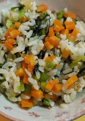 雪下人参と野沢菜で混ぜご飯-レシピのメイン写真