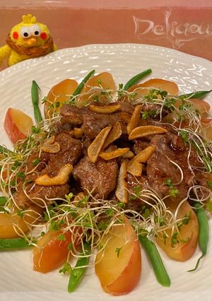 ♧豚ヒレ肉とりんごのソテー*シナモン風味-レシピのメイン写真