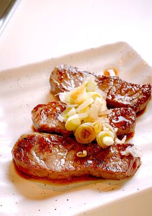 牛肉はねぎ生姜とポン酢で♪-レシピのメイン写真