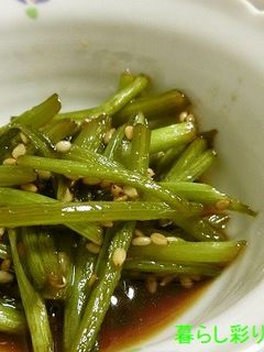 簡単☆春菊の茎のきんぴら-レシピのメイン写真