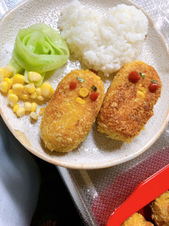 かぼちゃのひよこコロッケ-レシピのメイン写真