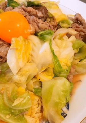 牛肉とキャベツの肉味噌ピリ辛炒め♡-レシピのメイン写真