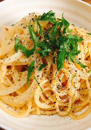 大葉の香りの和風カルボナーラ-レシピのメイン写真