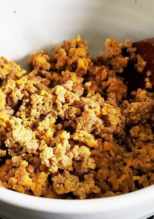 豚挽肉と卵のそぼろ(鶏挽肉・合挽肉でも)-レシピのメイン写真