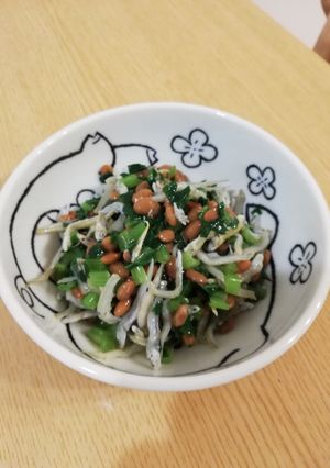手間ナシ旨メシ★シラス入りお野菜納豆-レシピのメイン写真