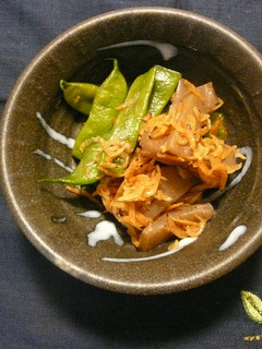 いんげん＆こんにゃくの桜エビ煮-レシピのメイン写真