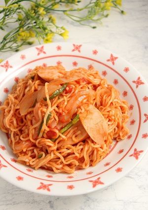 簡単！懐かしいナポリタン☆サッポロ一番-レシピのメイン写真
