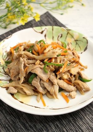 簡単！舞茸の白だし肉炒め-レシピのメイン写真