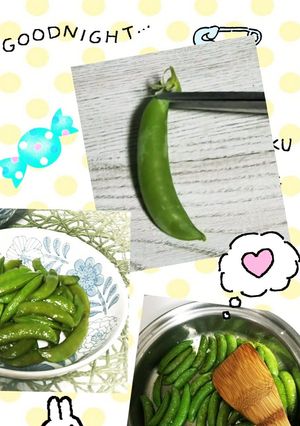 スナップエンドウの筋の取り方☆二通り-レシピのメイン写真