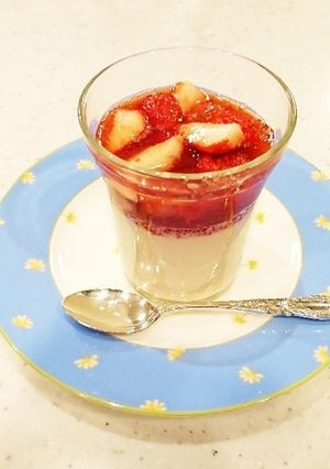 軽くてあっさり☆ミルクプリン☆苺ソース-レシピのメイン写真