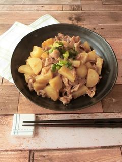 レンジ★豚肉とじゃが芋のオイスター炒め-レシピのメイン写真