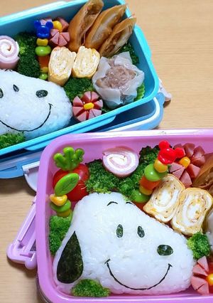 キャラ弁 スヌーピー-レシピのメイン写真