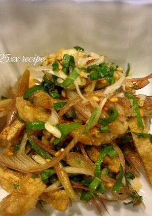 みょうがと油揚げのゴマ和え-レシピのメイン写真