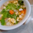 スープにレタス~春野菜バージョン***